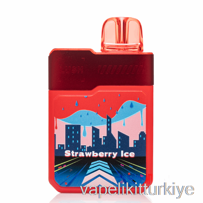 Vape Türkiye Digiflavor X Geek Bar Lush 20k Tek Kullanımlık çilekli Buz